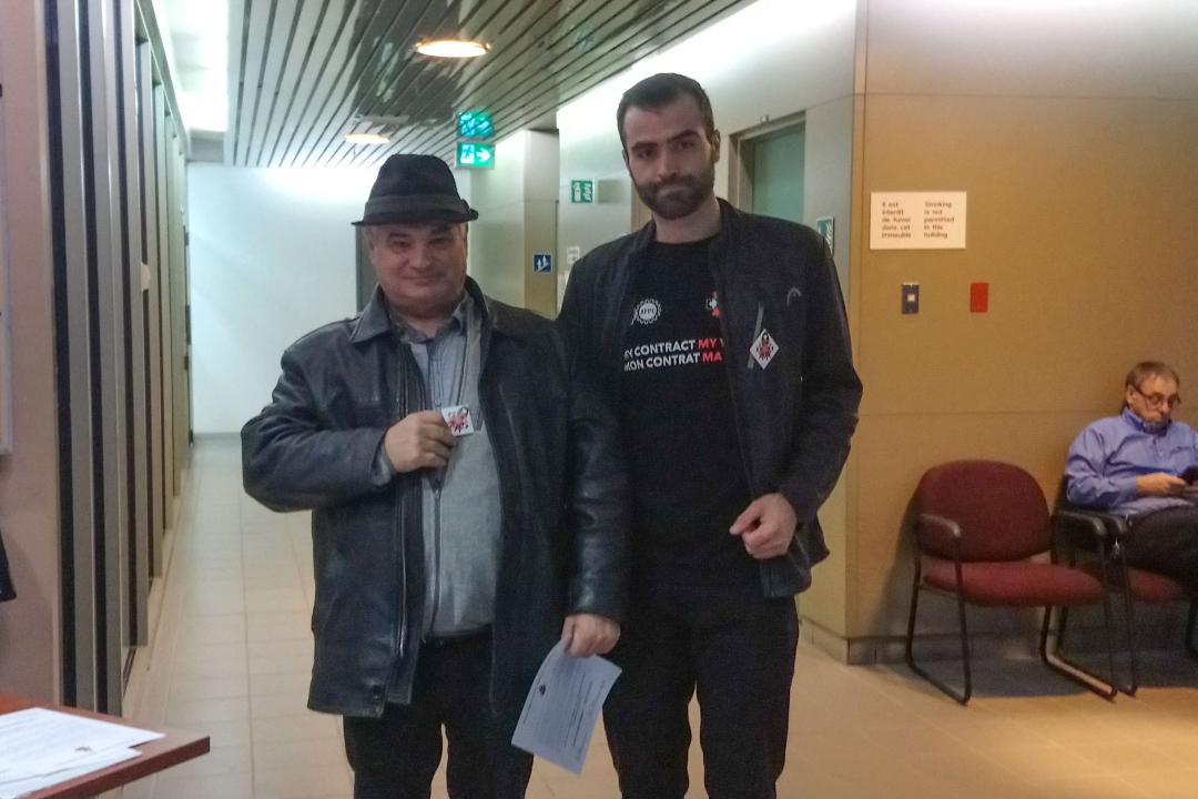 Le vice-président de notre section locale, Philippe Chrétien, en action.