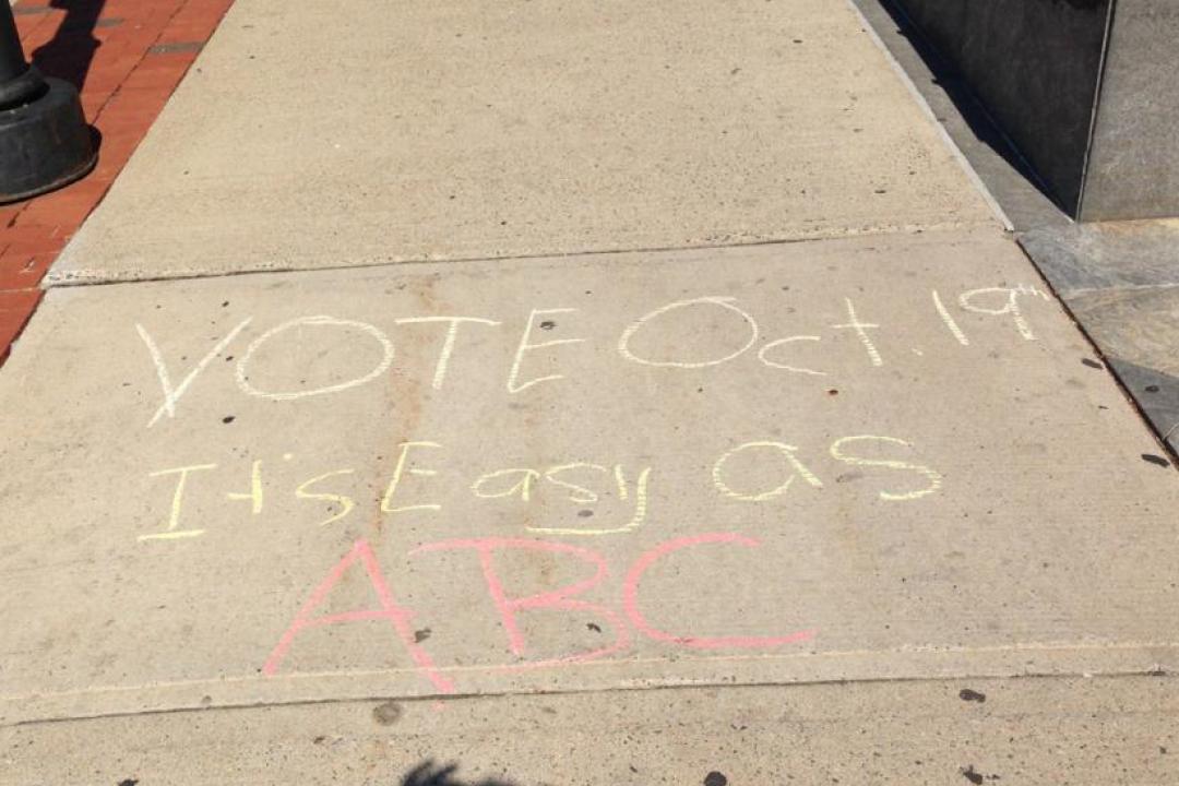 Votez le 19 octobre, c'est aussi simple qu'ABC!