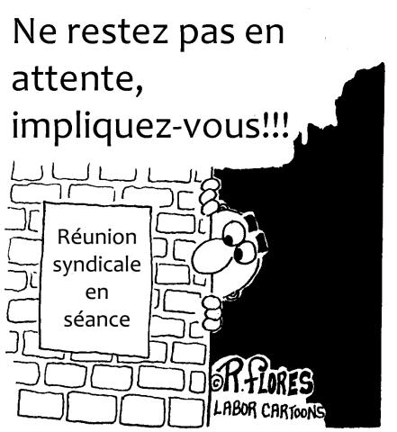 personne qui tourne le coin avec caption Ne restez pas en attente, impliquez-vous!!!
